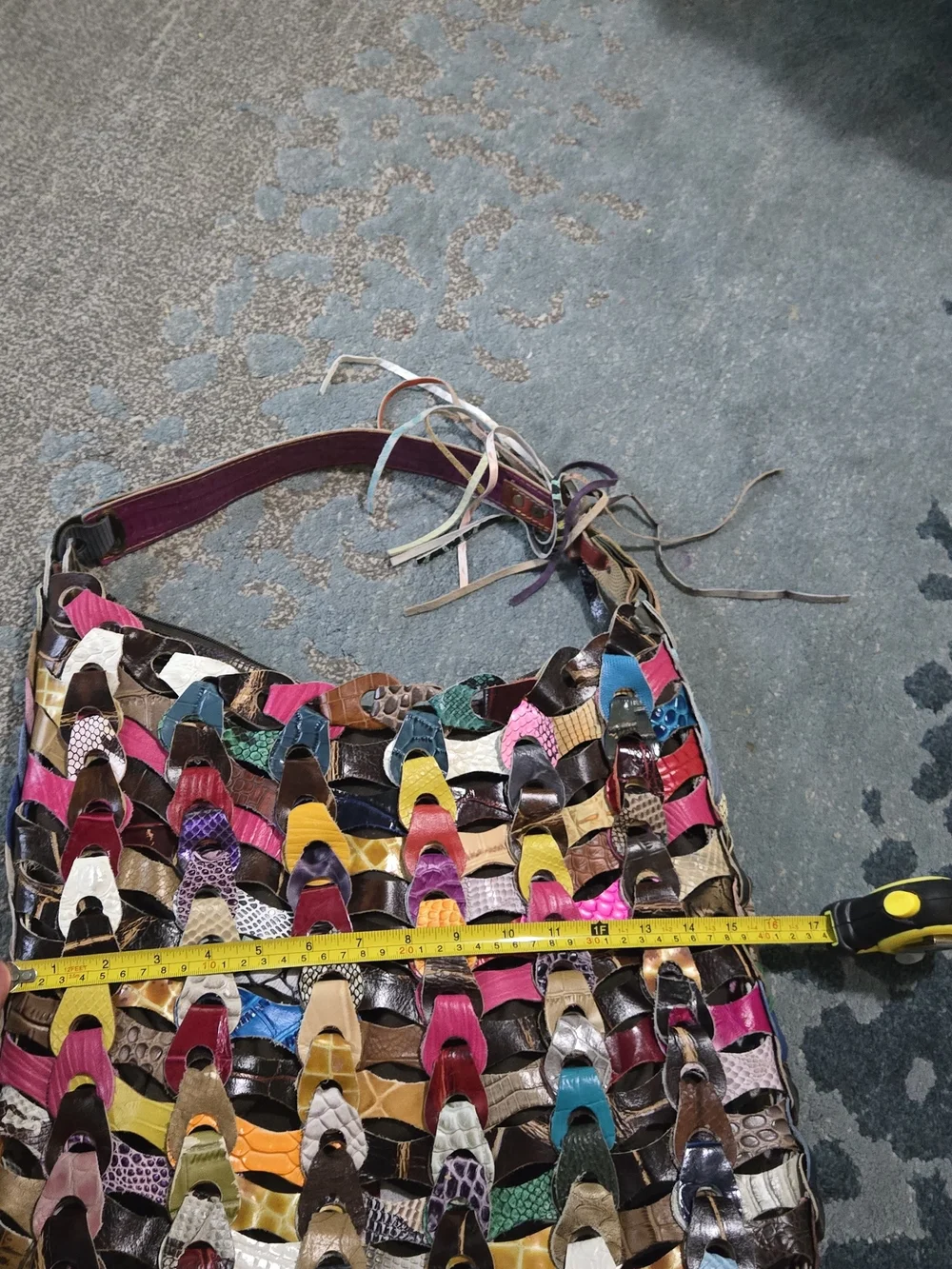 Jesslyn Blade Multicolor Patchwork Leather Hobo Bag